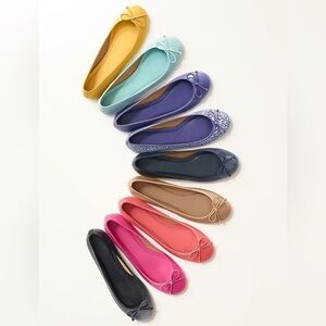 ❤️FINAL SALE❤️ Talbots Red “Jilly” Snakeskin Leather Ballet Flats Size 8.5M